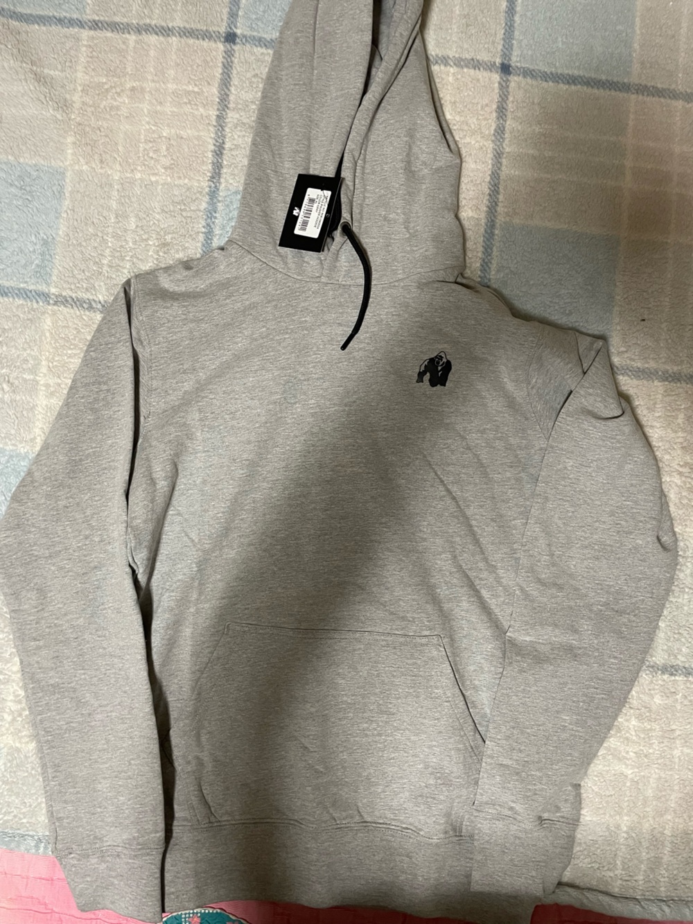 Men's Crewneck Hoodie Sweatshirt in Light Gray
